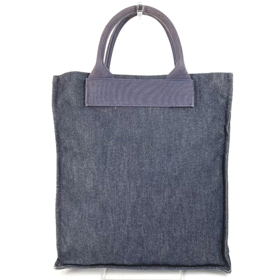 HUNTING WORLD ハンティングワールド ロゴ ハンドバッグ カバン 縦型トート デニム トートバッグ ブルー ユニセックス【中古】 |  | 01