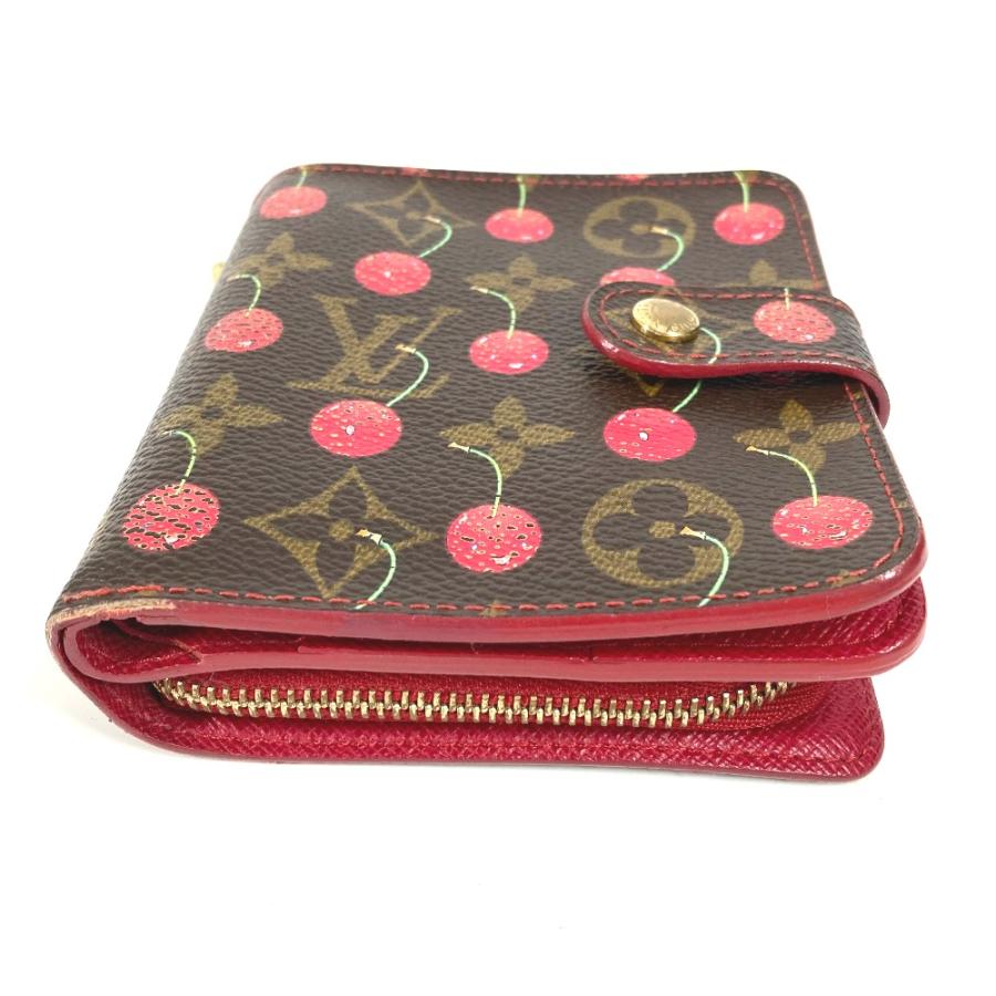 LOUIS VUITTON ルイヴィトン M95005 コンパクトジップ コンパクトウォレット モノグラムチェリー 村上隆 2つ折り財布 【中古】 | LOUIS VUITTON | 02