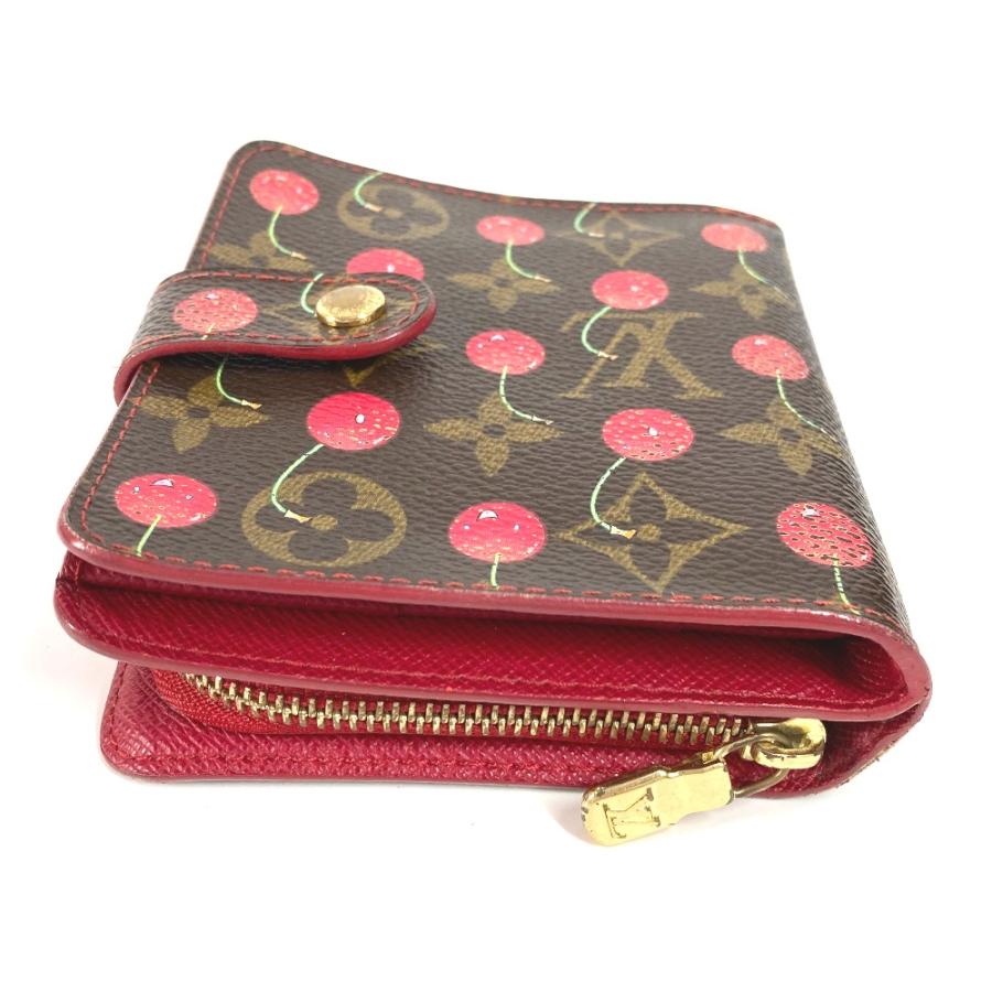 LOUIS VUITTON ルイヴィトン M95005 コンパクトジップ コンパクトウォレット モノグラムチェリー 村上隆 2つ折り財布 【中古】 | LOUIS VUITTON | 03