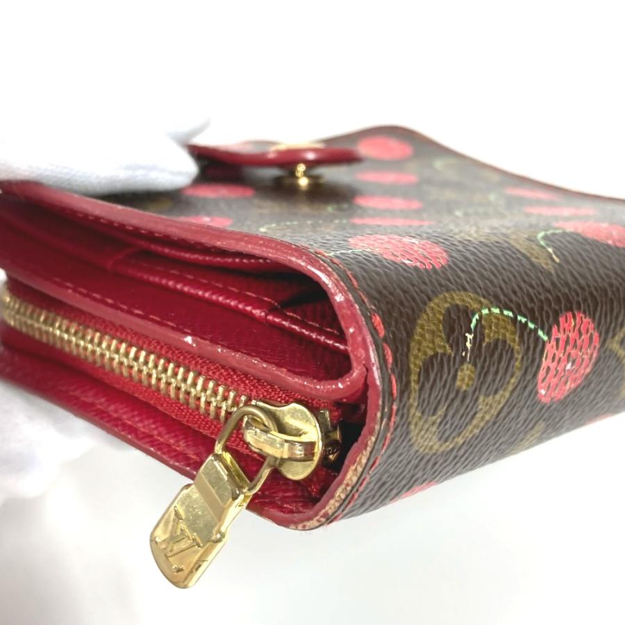 LOUIS VUITTON ルイヴィトン M95005 コンパクトジップ コンパクトウォレット モノグラムチェリー 村上隆 2つ折り財布 【中古】 | LOUIS VUITTON | 05
