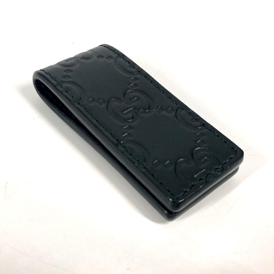 美品 GUCCI グッチ 522867　 GG グッチシマ 財布 マネークリップ ブラック ユニセックス【中古】 | GUCCI | 02