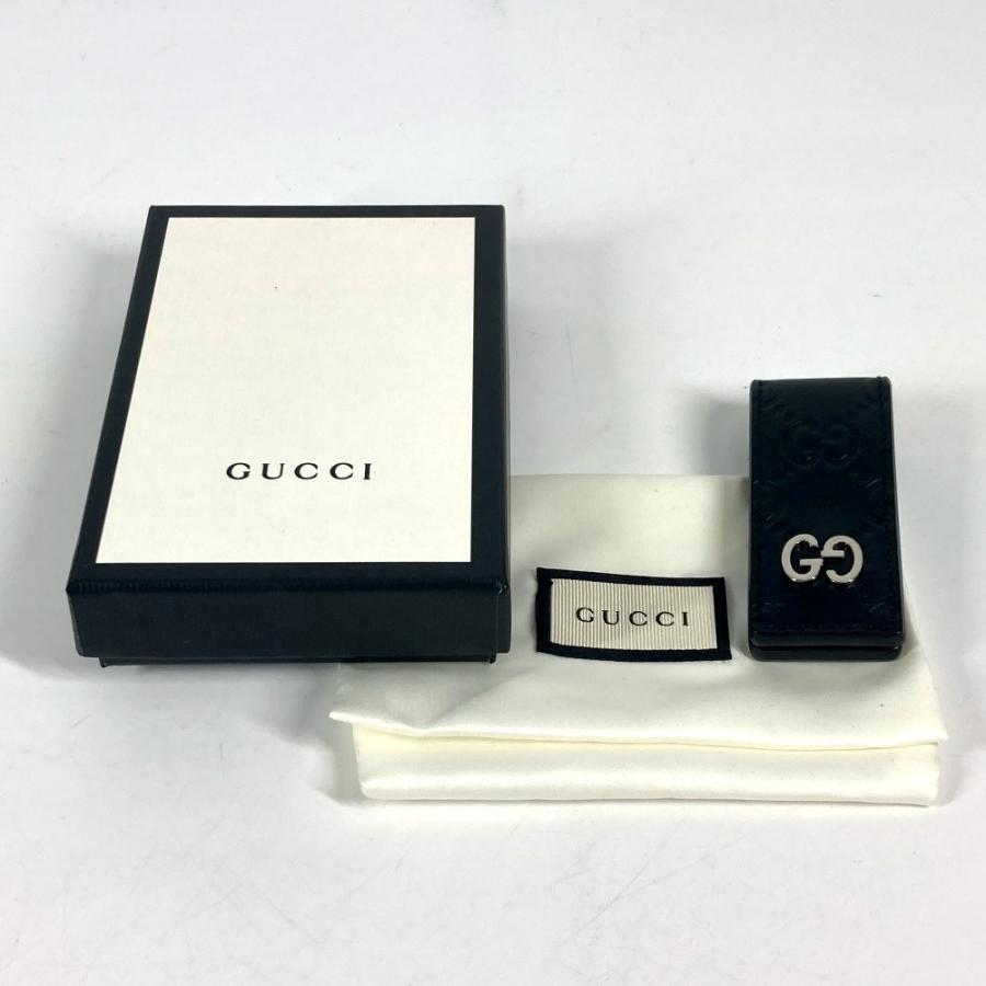 美品 GUCCI グッチ 522867　 GG グッチシマ 財布 マネークリップ ブラック ユニセックス【中古】 | GUCCI | 07