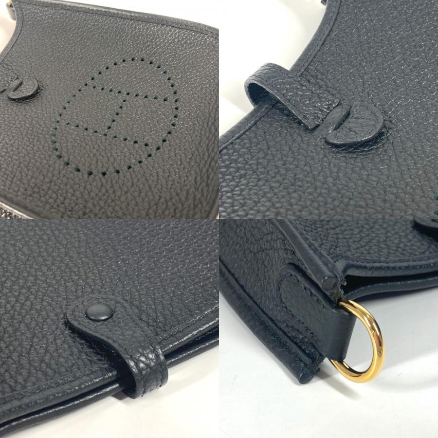 未使用 HERMES エルメス エブリンTPM アマゾーヌ 斜め掛け ポシェット カバン ロング ショルダーバッグ ノワール ブラック【中古】 | HERMES | 07