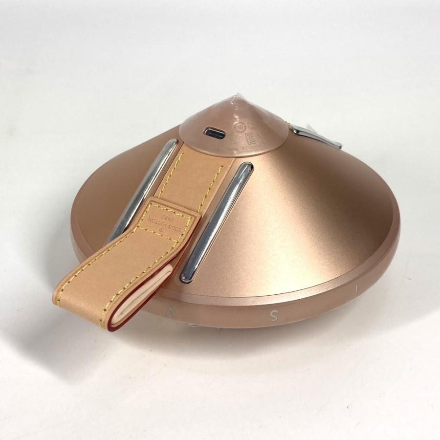 未使用 LOUIS VUITTON ルイヴィトン QAE020 LV ナノグラム・スピーカー コッパー インテリア オーディオ 雑貨 ピンクベージュ系 【中古】