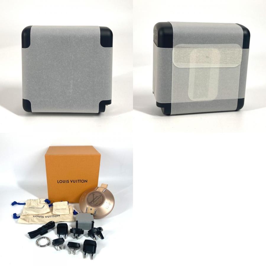 未使用 LOUIS VUITTON ルイヴィトン QAE020 LV ナノグラム・スピーカー コッパー インテリア オーディオ 雑貨 ピンクベージュ系 【中古】