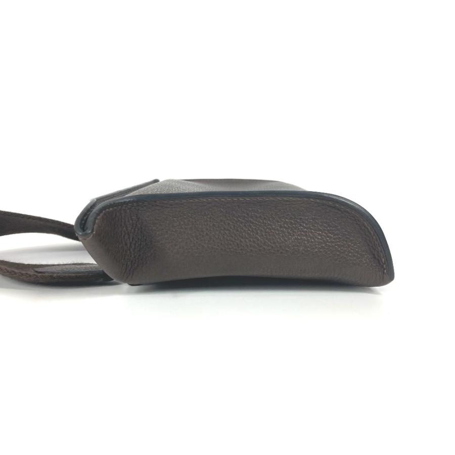 美品 HERMES エルメス ヴィドポッシュ クロスボディ カバン ポシェット 斜め掛け パンチング ショルダーバッグ ダークブラウン【中古】 | HERMES | 02