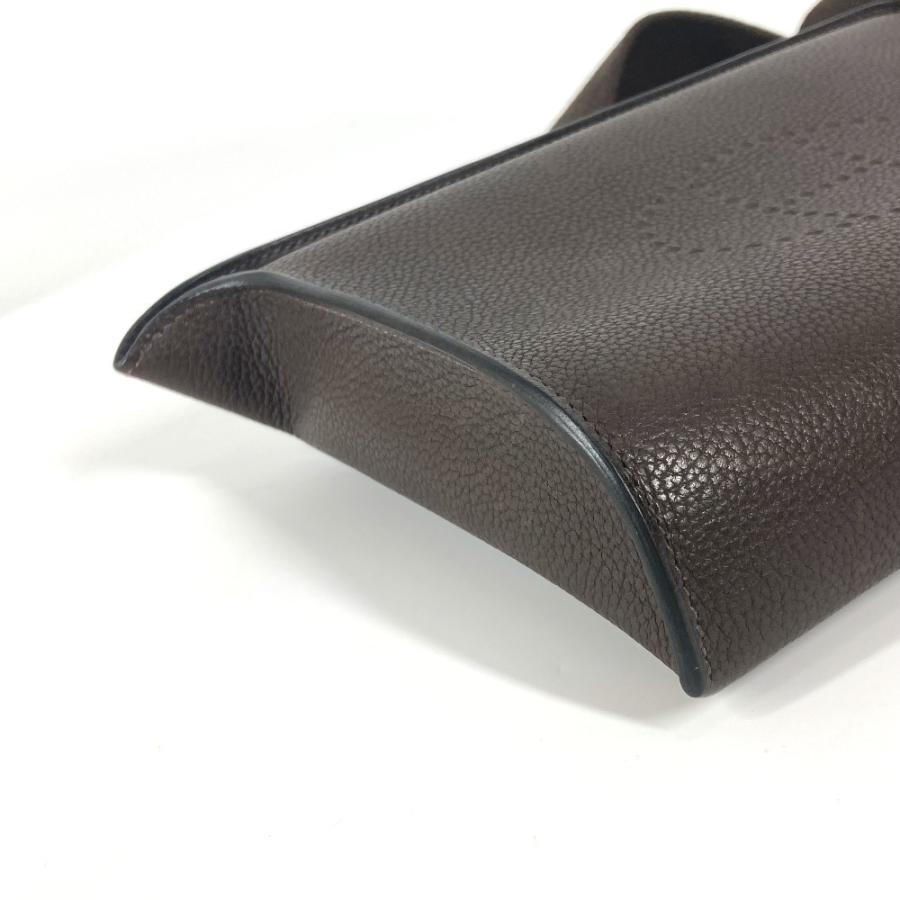 美品 HERMES エルメス ヴィドポッシュ クロスボディ カバン ポシェット 斜め掛け パンチング ショルダーバッグ ダークブラウン【中古】 | HERMES | 06