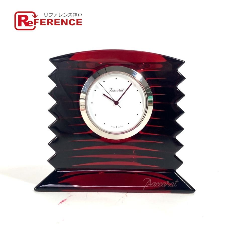 美品 Baccarat バカラ ラランド クロック ウォッチ インテリア 置時計 レッド レディース【中古】 | バカラ