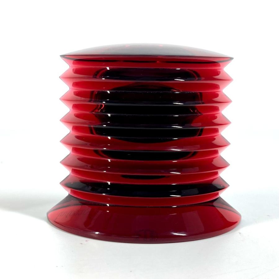美品 Baccarat バカラ ラランド クロック ウォッチ インテリア 置時計 レッド レディース【中古】 | バカラ | 01
