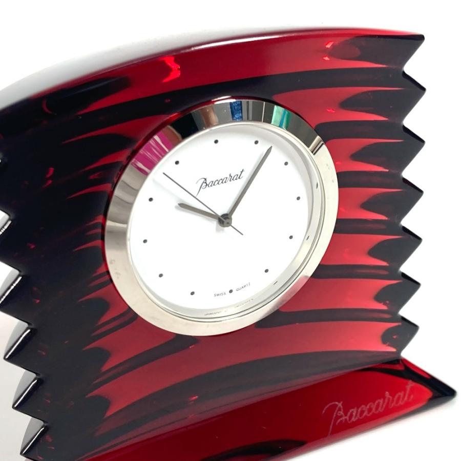 美品 Baccarat バカラ ラランド クロック ウォッチ インテリア 置時計 レッド レディース【中古】 | バカラ | 07