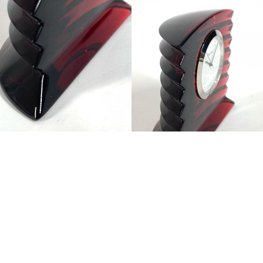 美品 Baccarat バカラ ラランド クロック ウォッチ インテリア 置時計 レッド レディース【中古】 | バカラ | 09