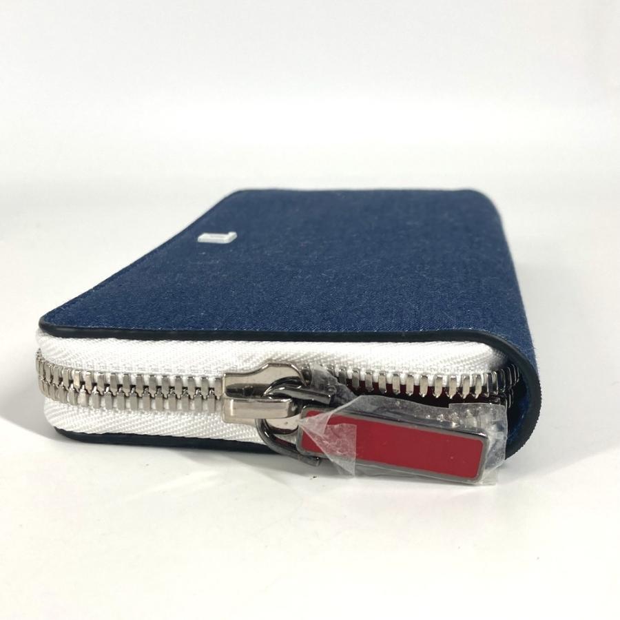 未使用 Christian Louboutin クリスチャンルブタン 1235496 ロゴ ラウンドファスナー ロングウォレット 長財布 ブルー レディース【中古】 | Christian Louboutin | 02