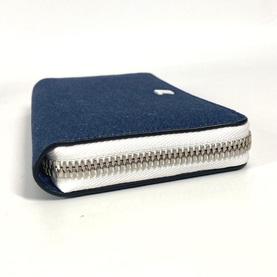 未使用 Christian Louboutin クリスチャンルブタン 1235496 ロゴ ラウンドファスナー ロングウォレット 長財布 ブルー レディース【中古】 | Christian Louboutin | 03