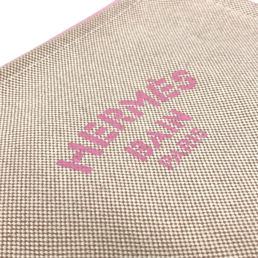 HERMES エルメス ヨッティングPM メイクポーチ カバン クラッチバッグ マルチポーチ  ロゴ ポーチ ピンク レディース【中古】 | HERMES | 06