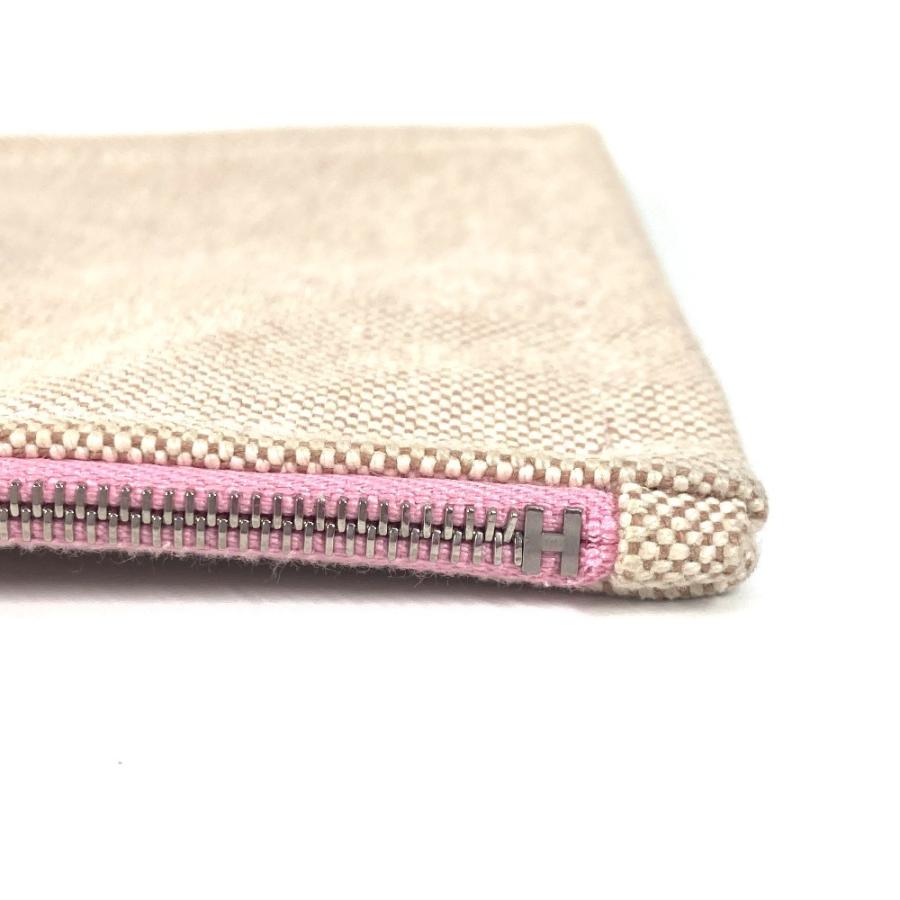 HERMES エルメス ヨッティングPM メイクポーチ カバン クラッチバッグ マルチポーチ  ロゴ ポーチ ピンク レディース【中古】 | HERMES | 07
