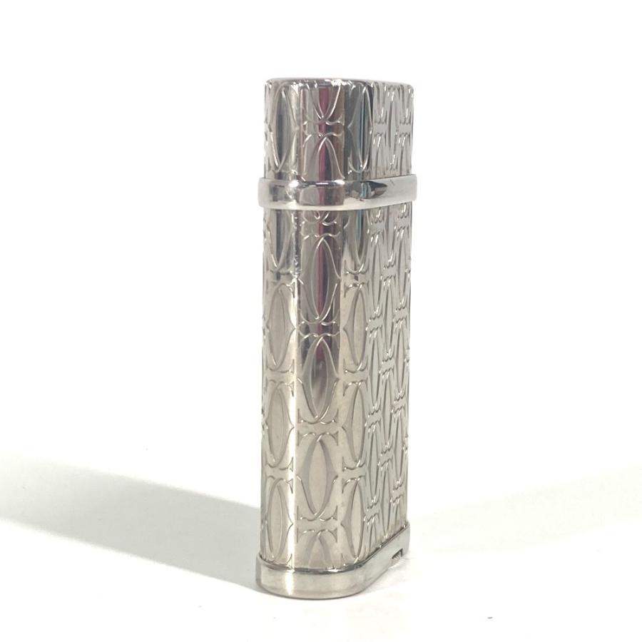 CARTIER カルティエ C ドゥ カルティエ デコール パラジウム ローラ ライター ロゴ ライター シルバー ユニセックス【中古】 | Cartier | 02