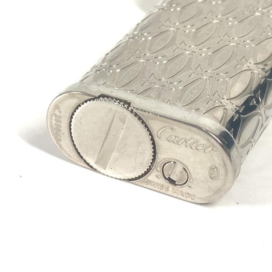 CARTIER カルティエ C ドゥ カルティエ デコール パラジウム ローラ ライター ロゴ ライター シルバー ユニセックス【中古】 | Cartier | 07