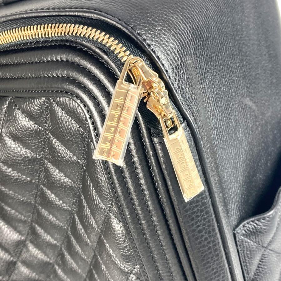 CHANEL シャネル CC ロゴ ココマーク スーツケース 4輪 旅行バッグ チェーン マトラッセ キルティング  キャリーバッグ ブラック 【中古】 | CHANEL | 06