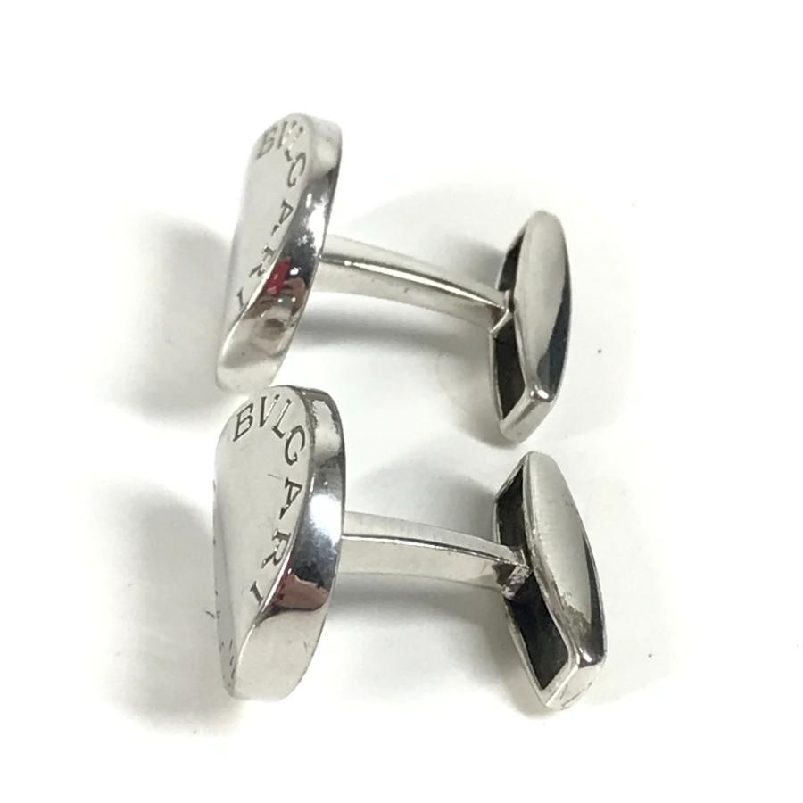 BVLGARI ブルガリ ロゴ アクセサリー カフス シルバー メンズ【中古】 | BVLGARI | 01