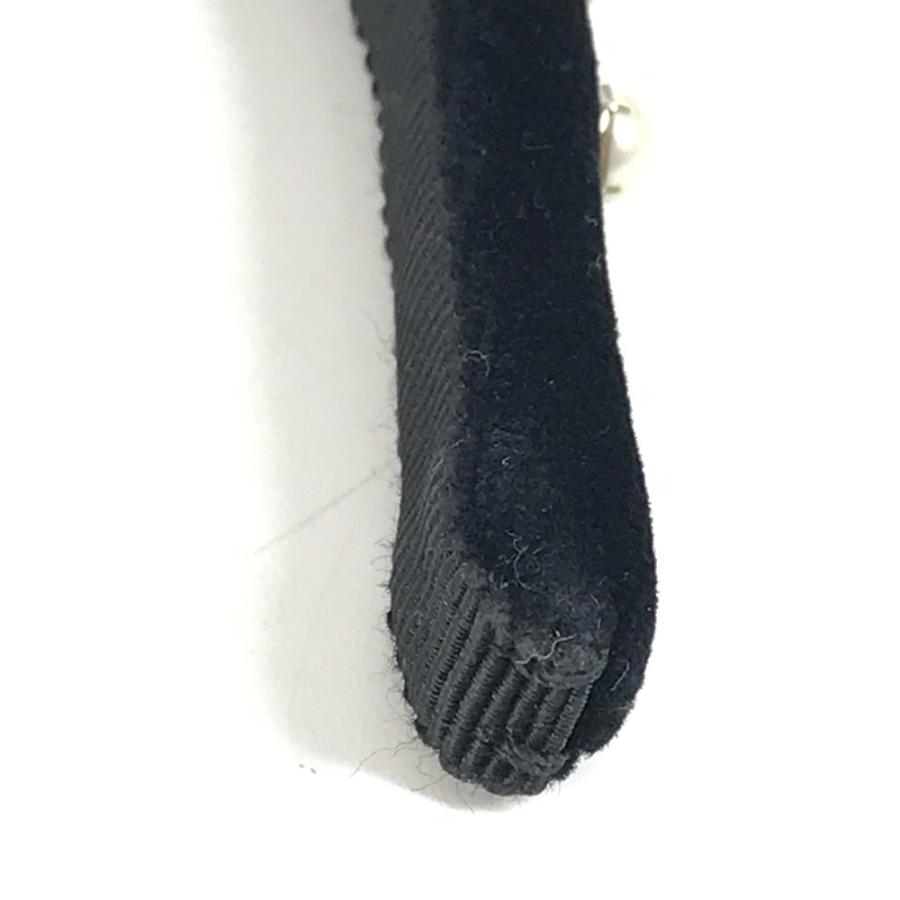 MIUMIU ミュウミュウ フェイクパール ヘアアクセサリー ヘアバンド ヘッドバンド カチューシャ ブラック レディース【中古】 | miu miu | 07