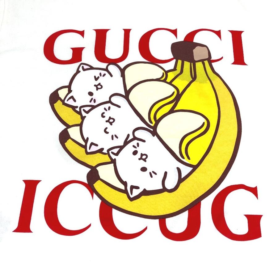 GUCCI グッチ 615044 ばなにゃ キャラクター アパレル 半袖 トップス 半袖Ｔシャツ ホワイト メンズ【中古】 | GUCCI | 05