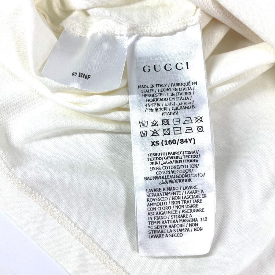 GUCCI グッチ 615044 ばなにゃ キャラクター アパレル 半袖 トップス 半袖Ｔシャツ ホワイト メンズ【中古】 | GUCCI | 08