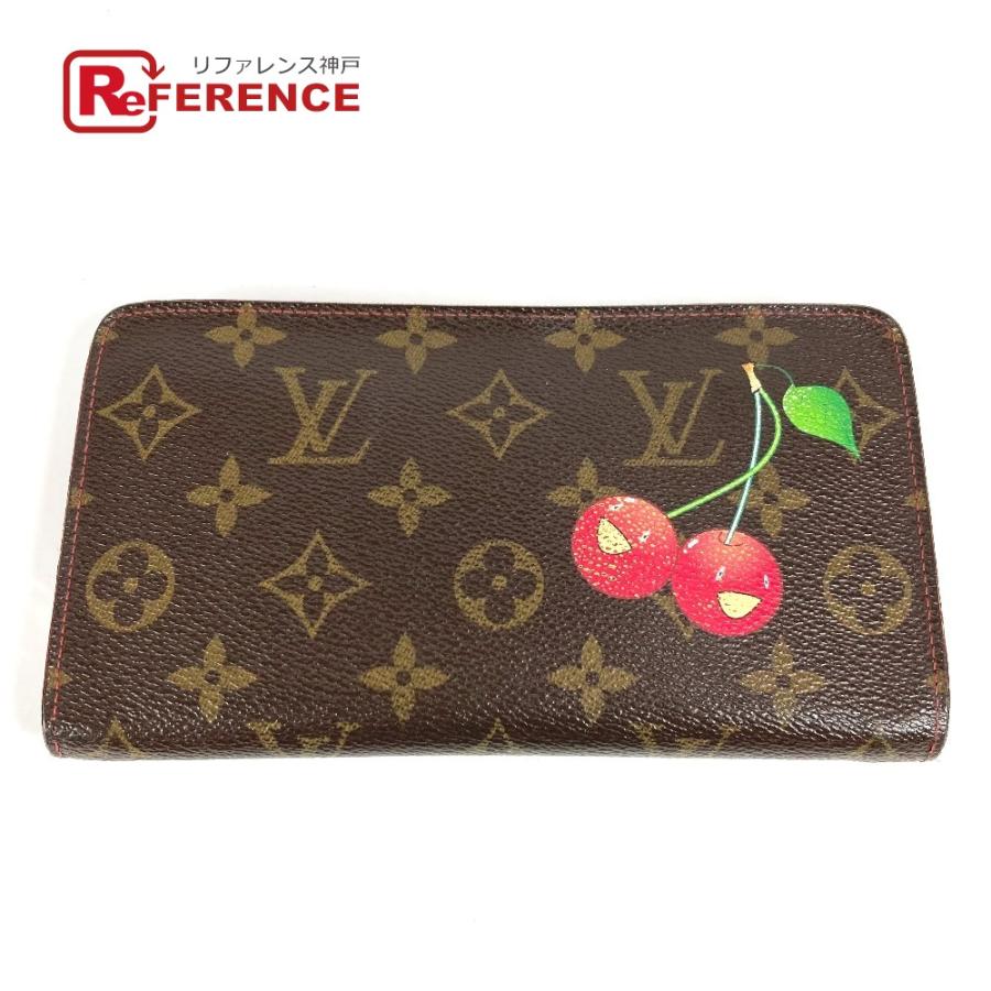 LOUIS VUITTON ルイヴィトン M95006 ポルト モネ ジップ ロングウォレット ラウンドファスナー モノグラムチェリー 村上隆 長財布【中古】 | LOUIS VUITTON