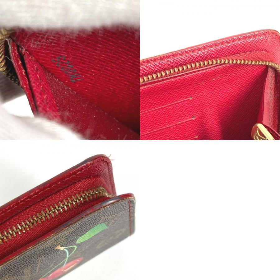 LOUIS VUITTON ルイヴィトン M95006 ポルト モネ ジップ ロングウォレット ラウンドファスナー モノグラムチェリー 村上隆 長財布【中古】 | LOUIS VUITTON | 09