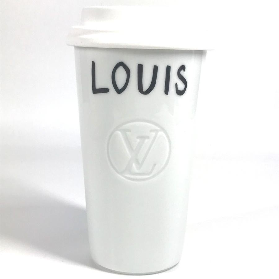 未使用 LOUIS VUITTON ルイヴィトン GI0909 モノグラム カップ ルイ スリーブ付き コップ インテリア タンブラー グリーン【中古】 | LOUIS VUITTON | 04