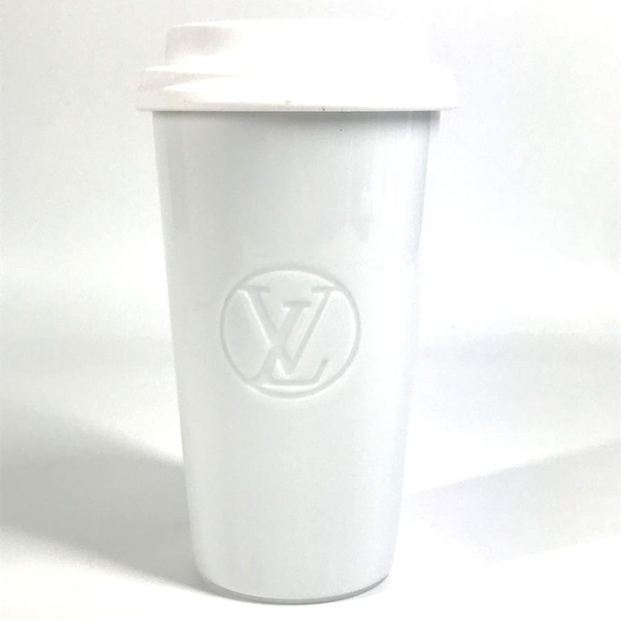 未使用 LOUIS VUITTON ルイヴィトン GI0909 モノグラム カップ ルイ スリーブ付き コップ インテリア タンブラー グリーン【中古】 | LOUIS VUITTON | 05