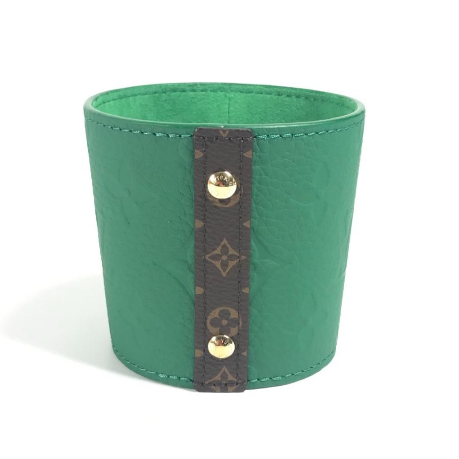 未使用 LOUIS VUITTON ルイヴィトン GI0909 モノグラム カップ ルイ スリーブ付き コップ インテリア タンブラー グリーン【中古】 | LOUIS VUITTON | 06