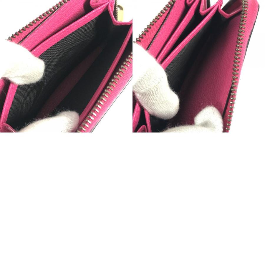 GUCCI グッチ 496319 ロゴ 財布 小銭入れ ラウンドファスナー コインケース ピンク ユニセックス【中古】 | GUCCI | 09