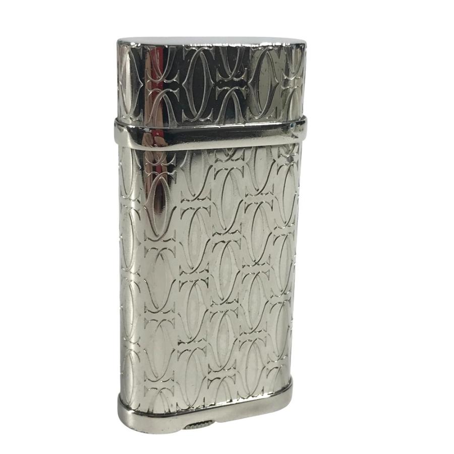 CARTIER カルティエ C ドゥ カルティエ デコール パラジウム ローラ ライター ロゴ ライター シルバー ユニセックス【中古】 | Cartier | 05
