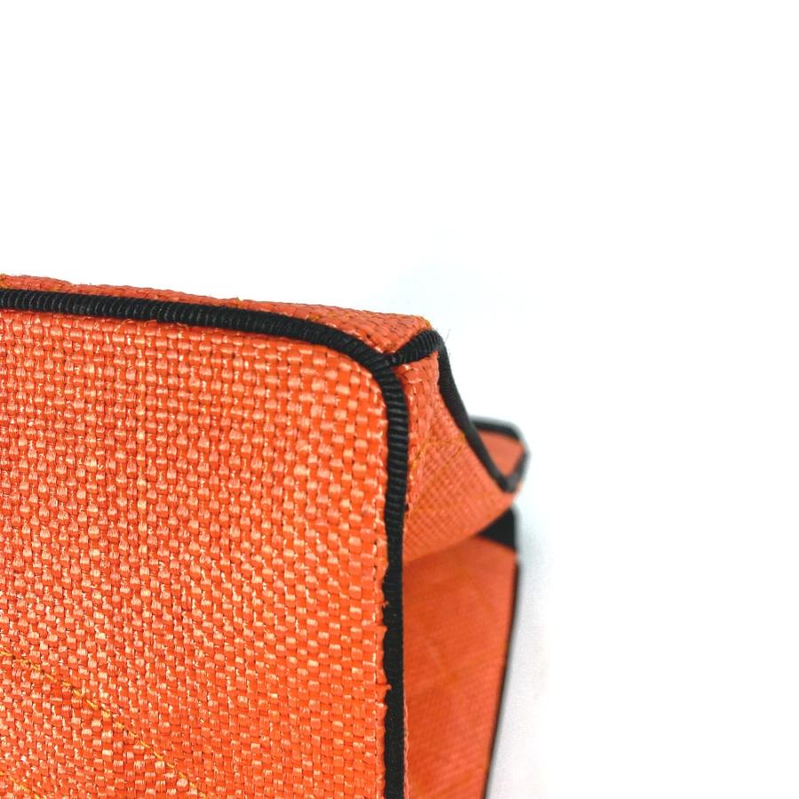 CHANEL シャネル マトラッセ キルティング 肩掛け トートバッグ バイカラー ヴィンテージ ショルダーバッグ オレンジ レディース【中古】 | CHANEL | 06