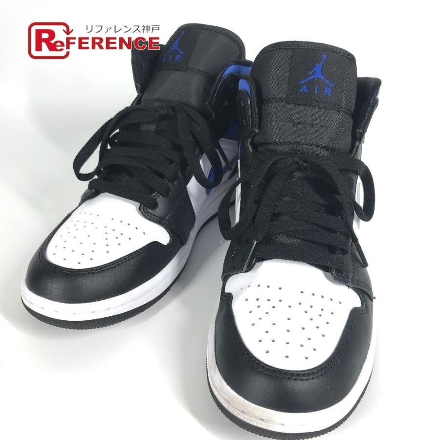 NIKE ナイキ 554724-140 Air Jordan 1 Mid Royal エアジョーダン1 ミッド ロイヤル 靴 シューズ スニーカー ブルー メンズ【中古】 | NIKE