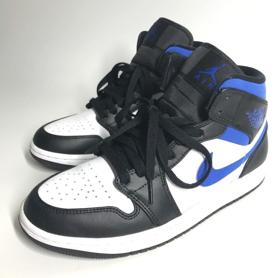 NIKE ナイキ 554724-140 Air Jordan 1 Mid Royal エアジョーダン1 ミッド ロイヤル 靴 シューズ スニーカー ブルー メンズ【中古】 | NIKE | 01