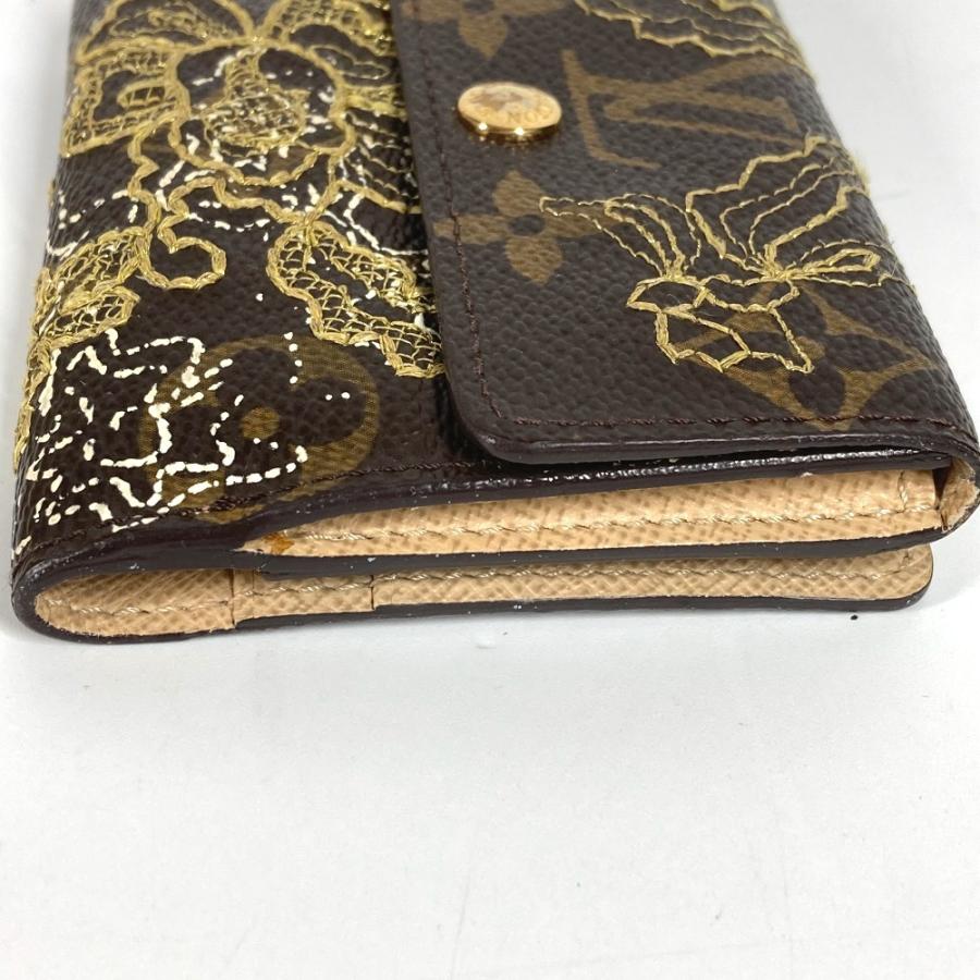 LOUIS VUITTON ルイヴィトン M95391  ラドロー コンパクトウォレット  モノグラムダンテェル 刺繍 2つ折り財布 ブラウン 【中古】 | LOUIS VUITTON | 02