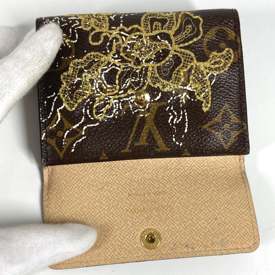 LOUIS VUITTON ルイヴィトン M95391  ラドロー コンパクトウォレット  モノグラムダンテェル 刺繍 2つ折り財布 ブラウン 【中古】 | LOUIS VUITTON | 05
