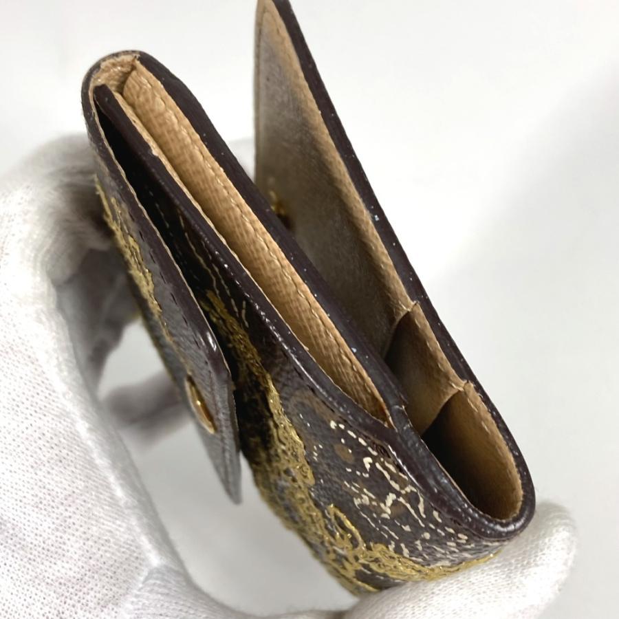 LOUIS VUITTON ルイヴィトン M95391  ラドロー コンパクトウォレット  モノグラムダンテェル 刺繍 2つ折り財布 ブラウン 【中古】 | LOUIS VUITTON | 07