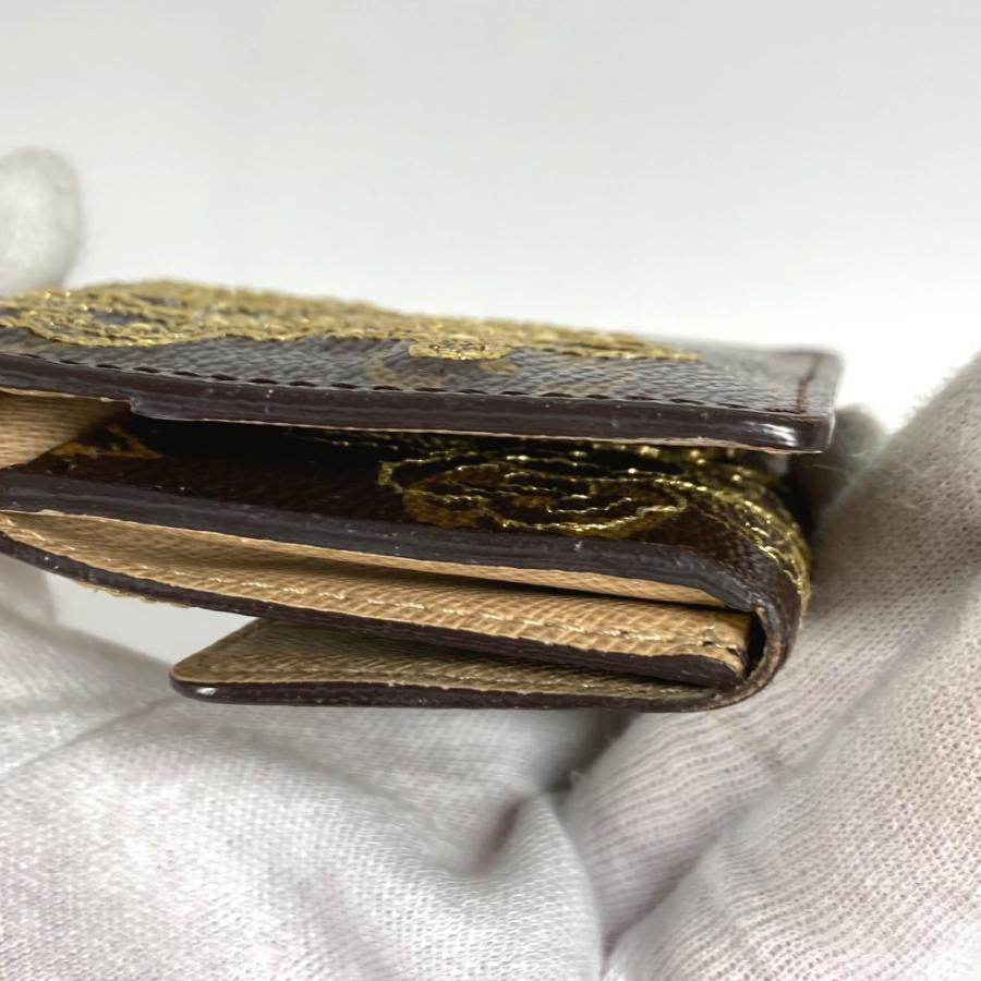 LOUIS VUITTON ルイヴィトン M95391  ラドロー コンパクトウォレット  モノグラムダンテェル 刺繍 2つ折り財布 ブラウン 【中古】 | LOUIS VUITTON | 08