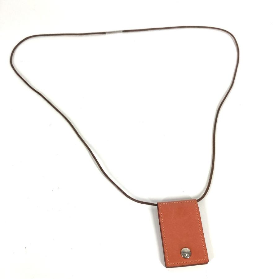 HERMES エルメス フォトケース 写真 ペンダント アクセサリー ネックレス ピンク レディース【中古】 | HERMES | 01
