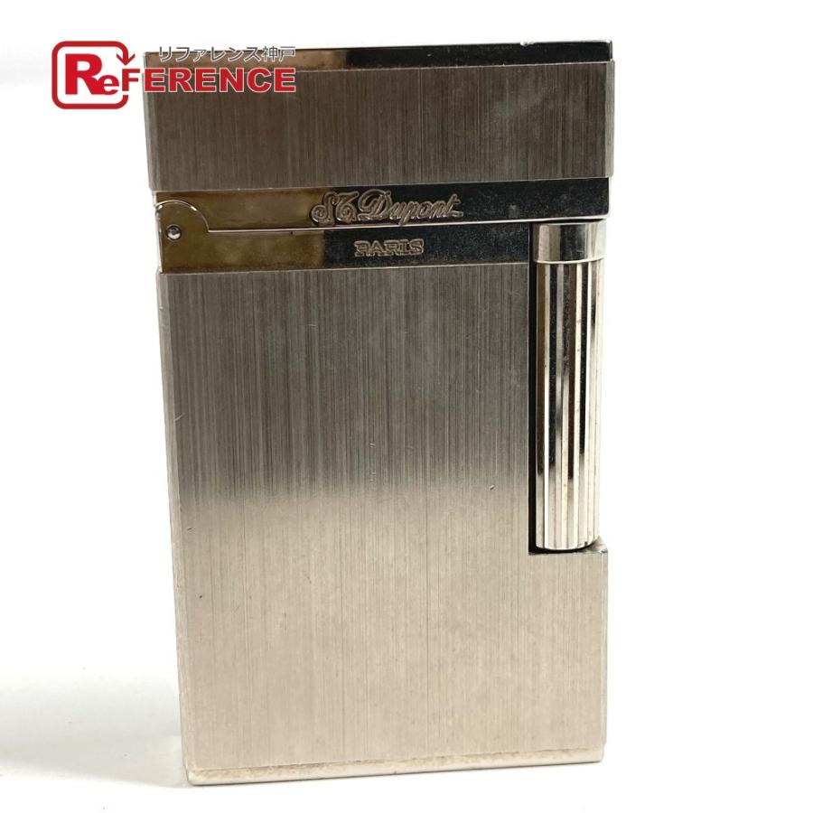 Dupont デュポン ヘアライン ヴァーティカル 喫煙具 ライン2 ライター シルバー ユニセックス【中古】 | 