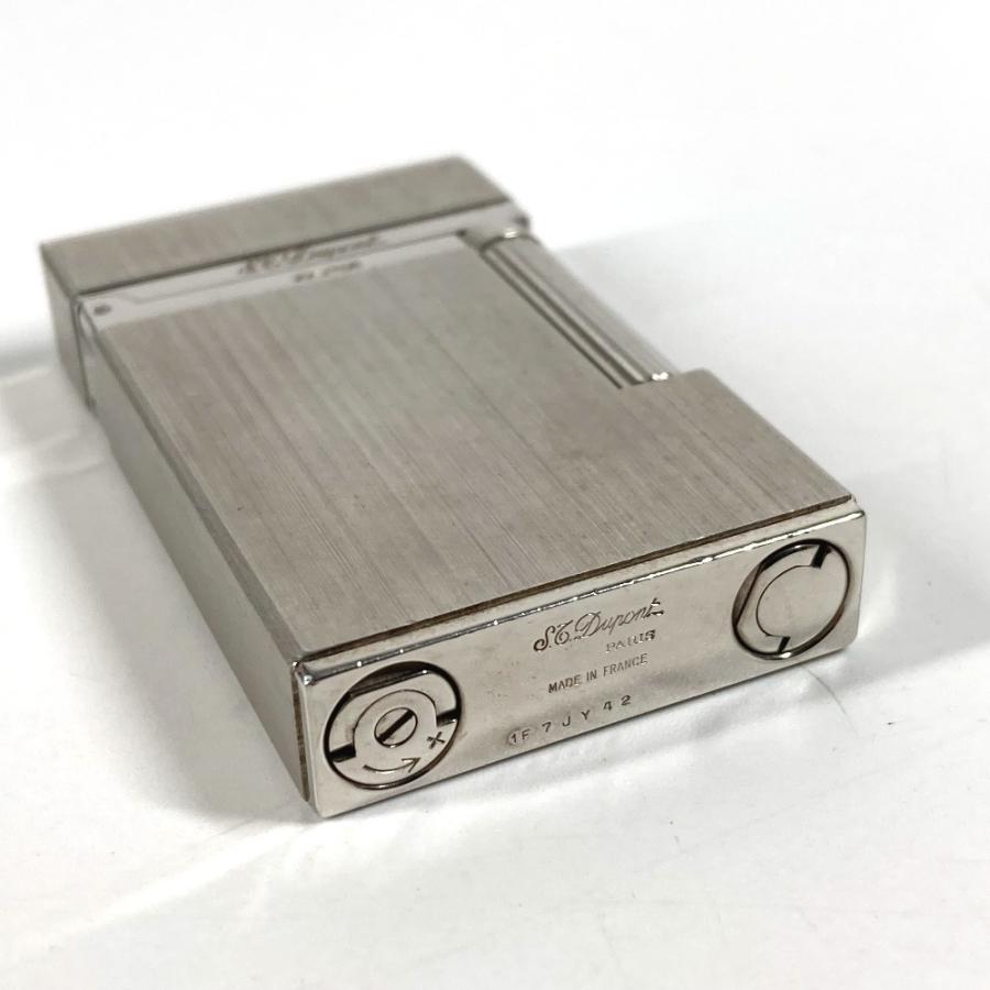Dupont デュポン ヘアライン ヴァーティカル 喫煙具 ライン2 ライター シルバー ユニセックス【中古】 |  | 03