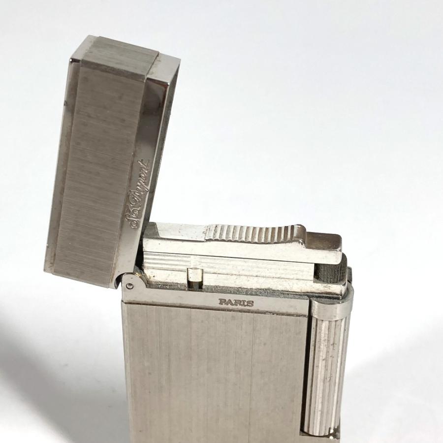 Dupont デュポン ヘアライン ヴァーティカル 喫煙具 ライン2 ライター シルバー ユニセックス【中古】 |  | 07