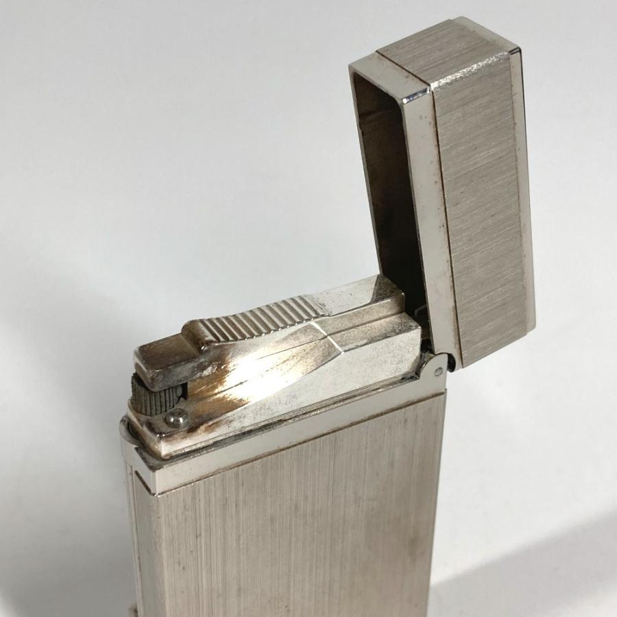 Dupont デュポン ヘアライン ヴァーティカル 喫煙具 ライン2 ライター シルバー ユニセックス【中古】 |  | 09