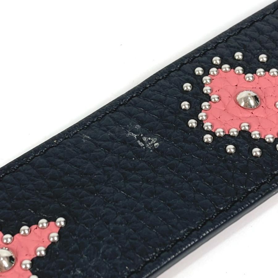 美品 LOUIS VUITTON ルイヴィトン スタッズ ロゴ モノグラムフラワー ショルダーストラップ ブラック レディース【中古】 | LOUIS VUITTON | 06