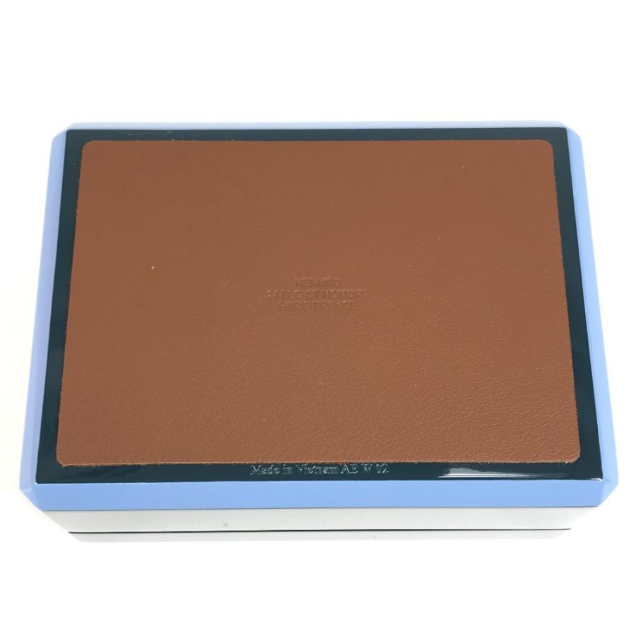 美品 HERMES エルメス H401148M  ファセットポーカーＨティサージュ トランプ ゲーム ポーカー インテリア ブルー・グラン【中古】 | HERMES | 06
