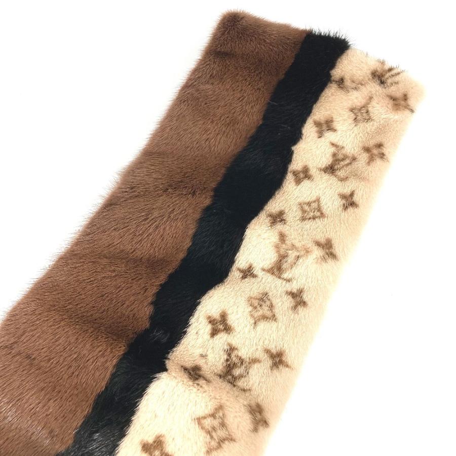 美品 LOUIS VUITTON ルイヴィトン M76165 エシャルプ ルイ イン ザ ウィンター ショール ストール ティペット モノグラム マフラー【中古】 | LOUIS VUITTON | 04