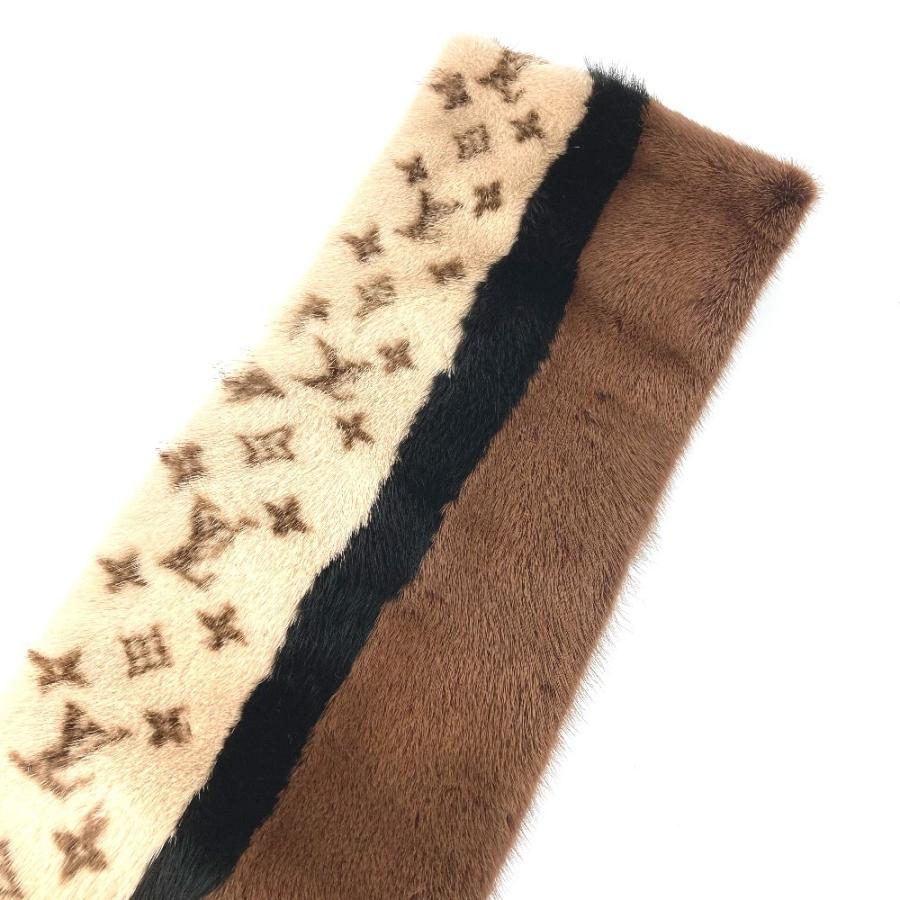 美品 LOUIS VUITTON ルイヴィトン M76165 エシャルプ ルイ イン ザ ウィンター ショール ストール ティペット モノグラム マフラー【中古】 | LOUIS VUITTON | 06