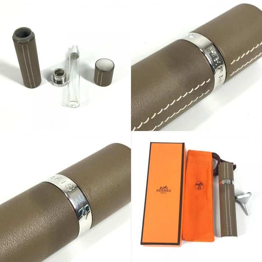 HERMES エルメス アトマイザー 香水ケース 香水入れ パフュームケース レフィラブル 小物入れ エトゥープ グレー ユニセックス【中古】 | HERMES | 09